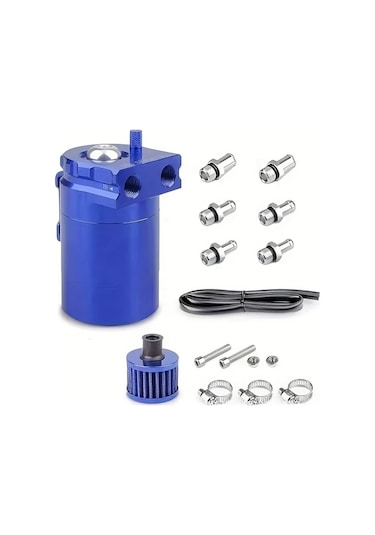 Besthome1 Mavi Alüminyum Yağ Yakalama Kiti Baffle Ve Filtreli Universal Motor Performans