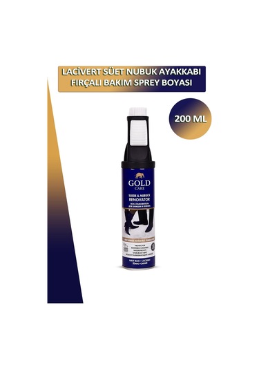Gold Care Süet Nubuk Ayakkabı Temizleyici Fırçalı Bakım Sprey Boyası 200 Ml 001