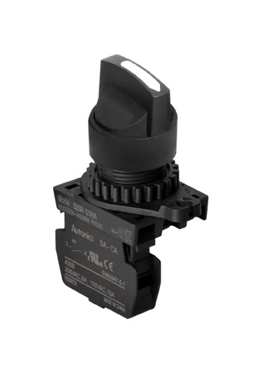 Autonics S2sr-s3wam ,2-konum/kontak-1a Siyah Kalıcı M22 Anahtar