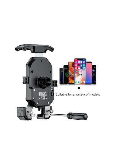 Kewig Motosiklet Yükseltilmiş Navigasyon Braketi Açık Sürme Hırsızlığa Karşı Cep Telefonu Tutucu, Model: M14-c3 Diğer