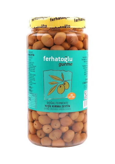 Ferhatoğlu Yeşil Kırma Zeytin 1 KG