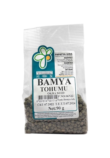 Papatya Gıda Bamya Tohumu 90 G