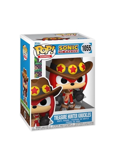 Funko Pop Sonic, Treasure Hunter Knuckles The Echidna Figürü, Resmi Vinil Koleksiyon Ürünü Karakter Figürü Diğer