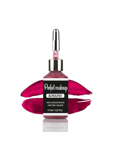 Kalıcı Makyaj Boyası - Burgundy Bordo 15ml Diğer
