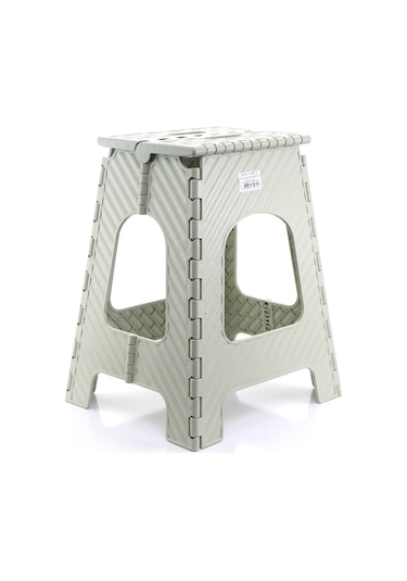 Saral 3 No Eko Katlanır Tabure Yükseklik 45 CM Krem Rengi Krem