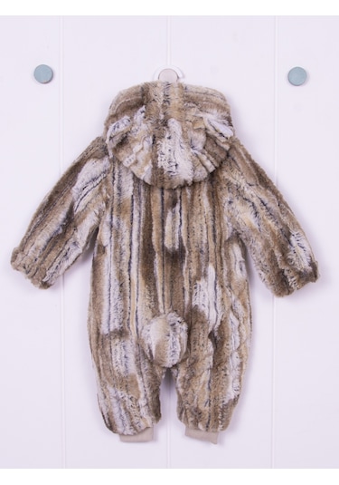 Kidaxi Sevimli Ayıcık Bebek Kahve Tulum 3-6/6-9/9-12/18-24 Ay Kahverengi