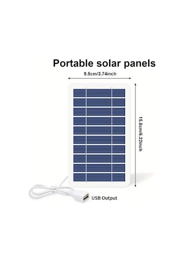 Fochsia Taşınabilir Güneş Şarj Cihazı Seyahat Ve Kamp İçin Usb Şarj Power Bank Fener Fan 36v Ve Altı Cihazlarla Uyumlu Usb 5v 1pc Pil Yok