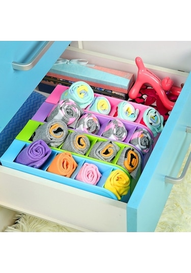 Willowhaven 2 Adet Çok Fonksiyonlu 4 Izgara Masaüstü Kalemlik Ofis Okul Plastik Kutu Masa Kalem Organizatör Mavi Mavi