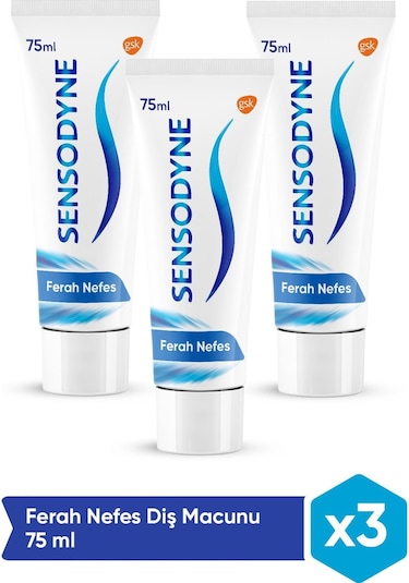 Sensodyne Ekstra Ferah Diş Macunu 3 x 75 ML