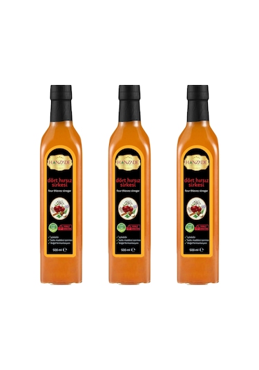 Hanzade Bitkisel Dört Sirkesi 3 x 500 ML