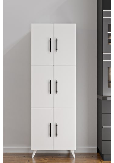 Ae-3010 Nehir Beyaz Çok Amaçlı Mutfak Dolabı & Banyo Dolabı, Kile