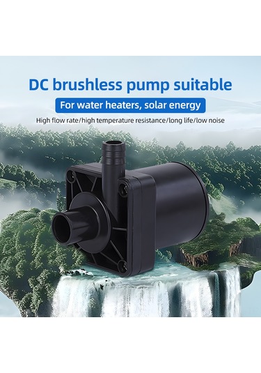 Lemestar 12v 700l/h 5m Lifting Suşlu Pompa, 70 C Isı Dayanıklı, 18w, Güneş Enerjisi/su Kullanıma Uygun, Akıllı Tuvalet/medikal Cihazlar İçin, Siyah