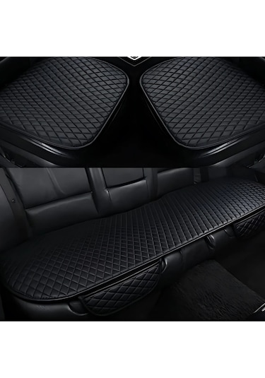 Hyundai Getz Uyumlu Deri Kapitone Koltuk Minderi Koruma Kılıfı 3 Lü Set