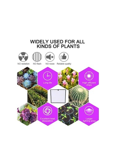 Besthome1 Üçgen Led Bitki Büyüme Lambası, 4 Bant 6 Renk, Ultra İnce Askı Fito Lambası, Diğer Diğer