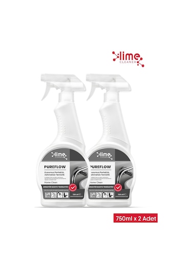 Lime Cleaner Pureflow Armatür Banyo Temizleyici Kireç Ve Leke Sökücü 2 x 750 ML