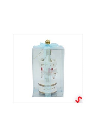 Kutulu Mini Atlı Karınca, 8,5cm X 3,5cm - Beyaz