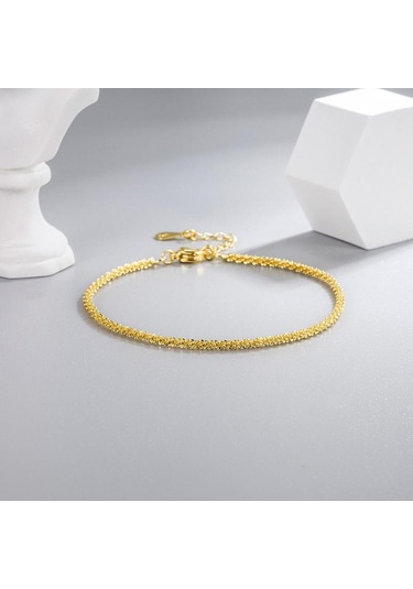 Altın Hafif Lüks Bebeğin Nefesi Çiçek Bileklik Basit Altın