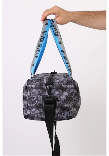 Yıldız Baskılı Spor Çanta, Yan Cepli , Çocuk Spor Çanta Siyah