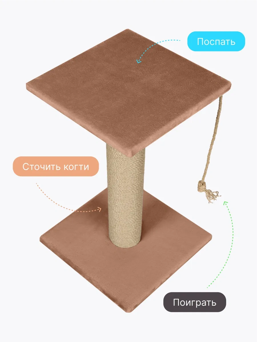 Rıch Breed Kedi Tırmalama Direği Masası Zeminli Dinlenme Yatağı 37861527