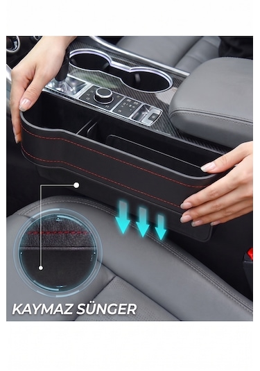 Araç Koltuk Arası Organizer Boşluk Doldurma Siyah universal