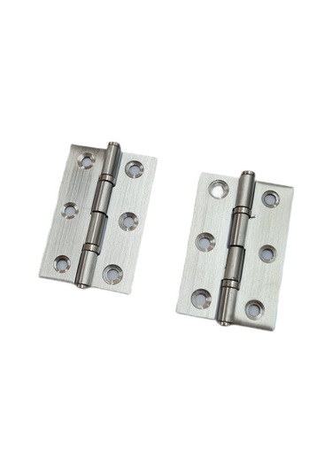 Paslanmaz Çelik 6 Cm Dar Yaprak Menteşe 60x40x1,2 Mm Dayanıklı Mini Menteşe 2 Li Set