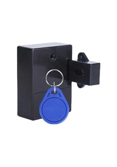 Pazly Siyah Dijital Dolap Kilit, Görünmez Sensör Kilidi, Emid Ic Kartlı, Çekmece Dolap Mobilya Donanım Myy, Kuru Pil İle Çalışır Siyah