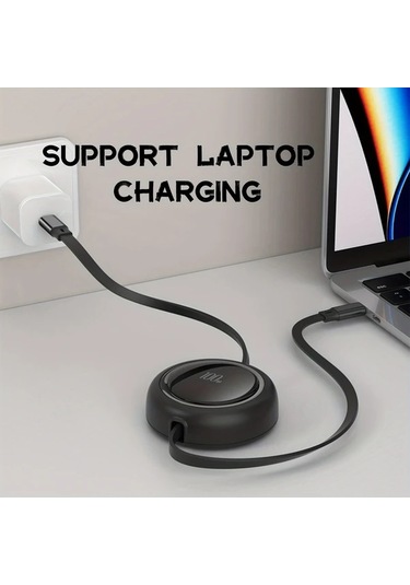 Elmpaly Mor Profesyonel 100w Type-c Şarj Kablosu - Kompakt Taşınabilir Üç Renk Seçeneği