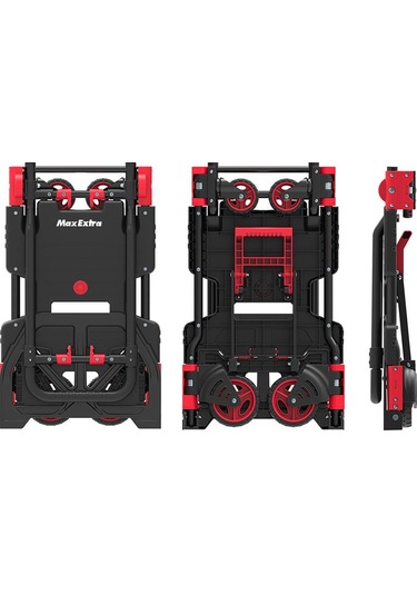 Max Extra Fw-90tp Katlanır İkisi Bir Arada Koli Taşıma Arabası 66/136 Kg