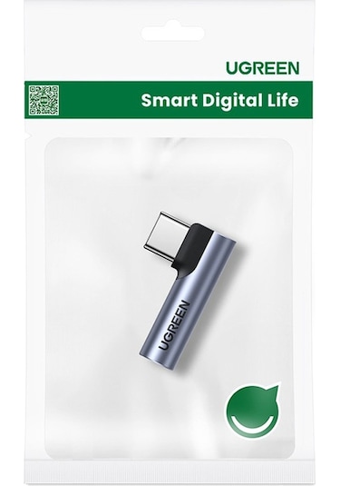 Xiaomi Mi İçin Ugreen 11 Oneplus 8 Pro Huawei P30 Tip C İla 3.5mm Jack Usb C Dirsek Erkek - Kadın Ses Kulaklık Adaptörü