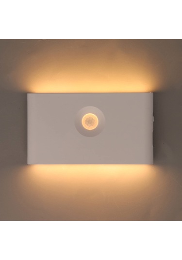 Hareket Sensörü Gece Işığı, C Şarj Çift Taraflı Manyetik Led Beyaz