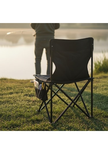 Kamp Ve Balıkçı Sandalyesi Siyah