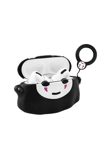 E2M Apple Uyumlu AirPods Pro Kılıf Hayalet Siyah