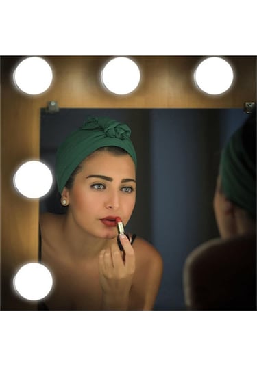 Suntek Makyaj Için Hollywood Stili Led Aynası Işıkları Beyaz