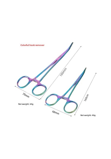 Mufunye Titanium Çelik Oluklu Balık İğnesi Çıkarıcı - Kan Durdurucu, 16cm, Versatil Olta Aksesuarı Renkli