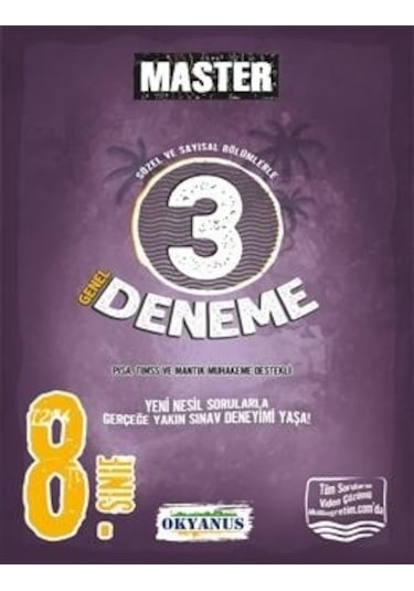 Okyanus Yayıncılık - 8. Sınıf Master 3 Genel Deneme