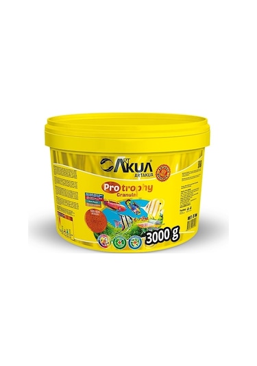 Artakua Protropy Granulat Etçil Balık Yemi Açık 100 Gram