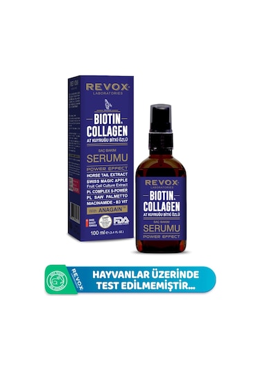 Rewox Biotin Collagen At Kuyruğu Bitki Özlü Saç Bakım Serumu 100 ML