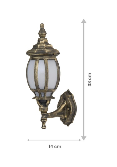 Kapı Aydınlatma Apliği Duvar Aydınlatma Apliği Rehome Siyah