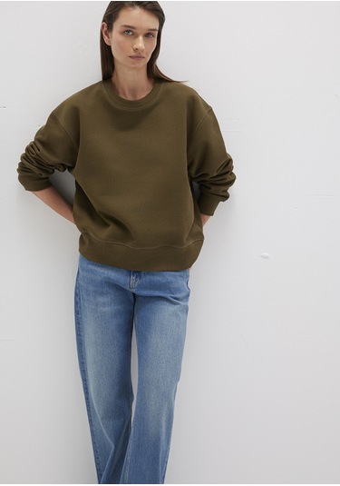 Mavi - Bisiklet Yaka Haki Sweatshirt 1s10390-71589 Yeşil