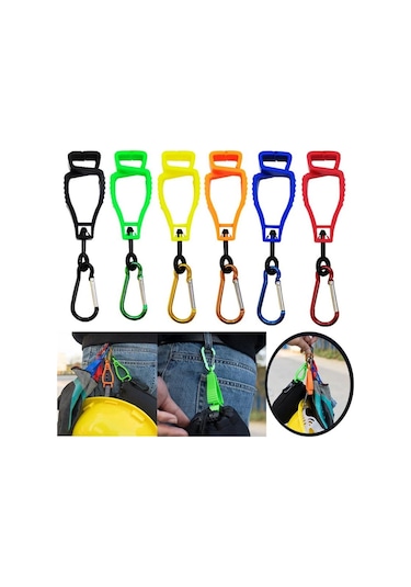 Patrik İş İçin Eldiven Klipleri Eldiven Tutucular Metal Kancalı Eldiven Kemer Klipsi Taşınabilir İş Eldivenleri Plastik Kancalı Kapmak Tutucu Klip Çok Renkli