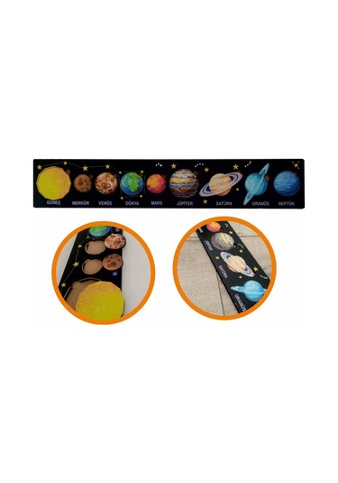 Ankebut 9 Parça Siyah Güneş Sistemi Puzzle 31111