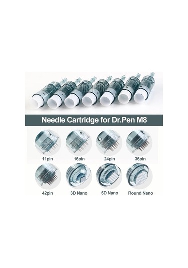 20 Adet 5d Dr. Pen M8 İğne Kartuşları Elektrikli M8 Dr. Kalem Rulo Mikroiğne Ucu 01d1og Çok Renkli