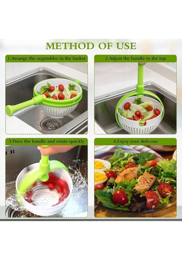 Katlanır Damlalıklı Sepet Meyve Ve Sebze Santrifüj Salata Diğer