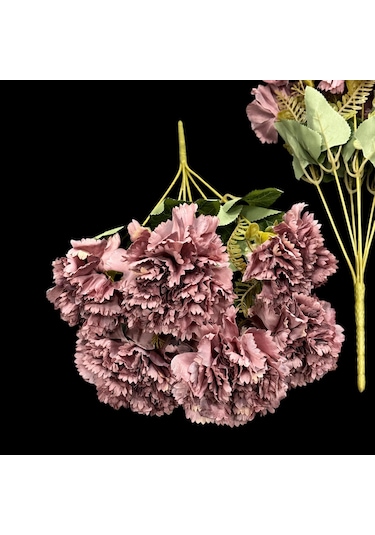 Konak Züccaciye 7 Dallı Pastel Karanfil Mor