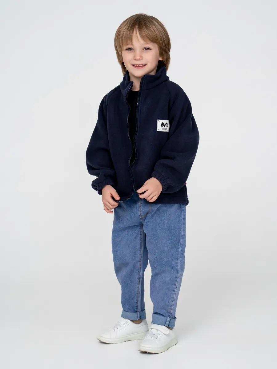 Adıkudı Kıds Bebekler İçin Fermuarlı Sıcak Polar Sweatsh 260604019 Siyah