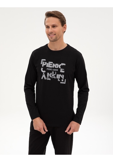 Pierre Cardin Erkek Siyah Pijama Takım 50322652-001 Siyah