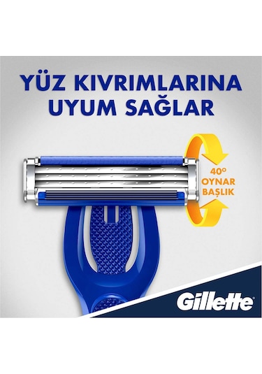 Gillette Blue3 Sensor Hybrid Tıraş Makinesi + Yedek Tıraş Bıçağı 9'lu