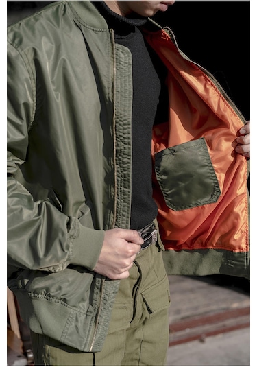 Edwardest Hava Kuvvetleri Ma1 İlkbahar Ve Sonbahar İnce Pilot Ceket Naylon Beyzbol Ceketi Pembe