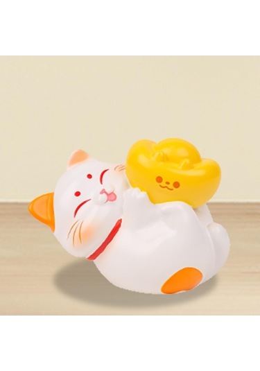 Pazly Süsleme Suntek Şanslı Kedi Figürü 5,6x3,4x4,1-cm-stil-a Ma