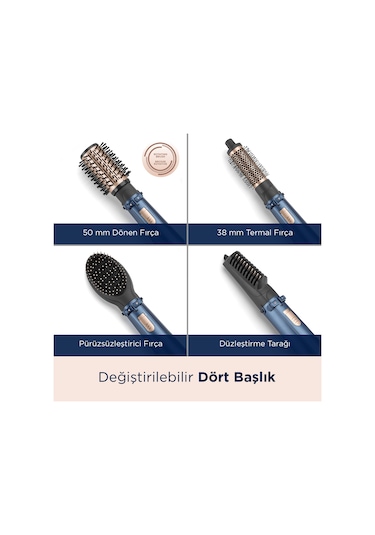 Babyliss AS965E Stylepro 1000 W Döner Başlıklı Hava Üflemeli Saç Şekillendirme Seti